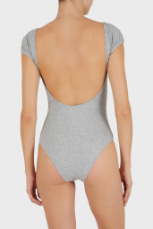Женское боди Emporio Armani с логотипом 1159854281 (Серый XL)