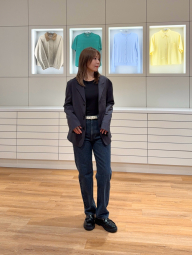 Жіноче боді AIRism UNIQLO з довгим рукавом 1160022905 (Чорний S)