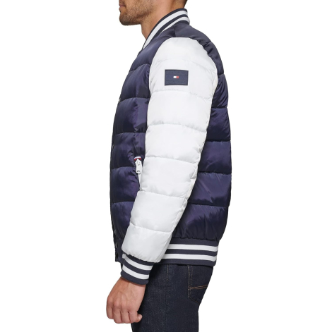 Мужская куртка Tommy Hilfiger бомбер 1159838180 (Синий/Белый XL)
