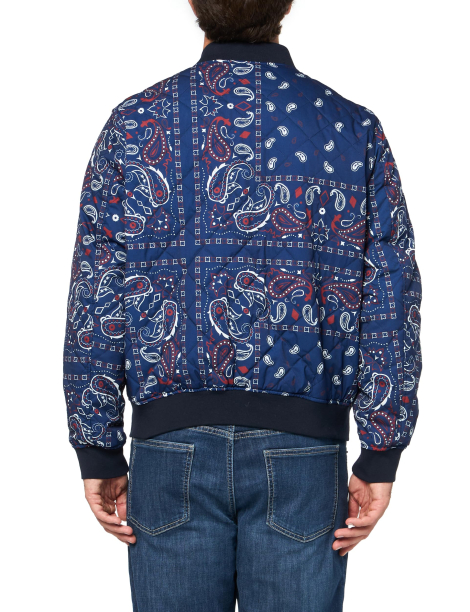 Мужская куртка-бомбер Levi's с принтом 1159841826 (Синий XL)