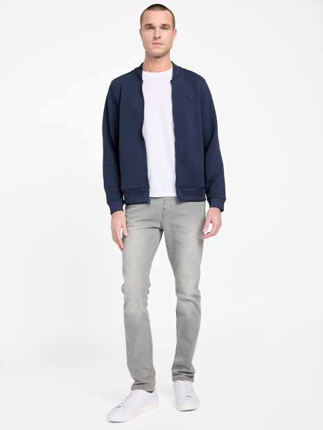 Мужская легкая куртка GUESS бомбер на молнии 1159846288 (Синий M)