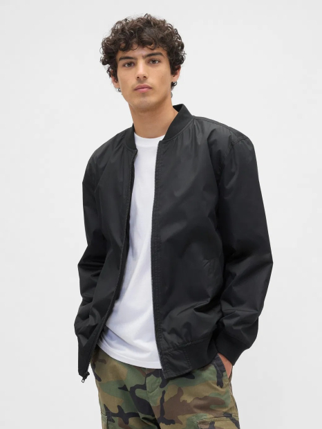 Мужской бомбер GAP 1159853155 (Черный M)
