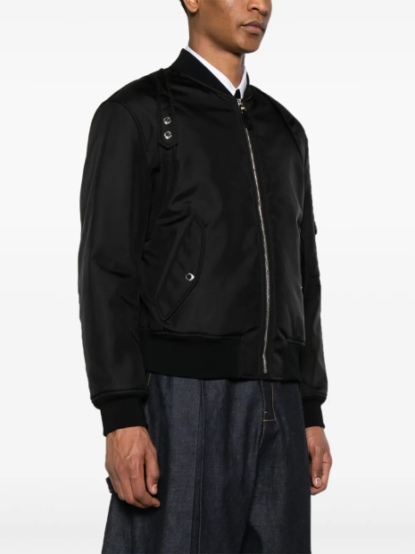 Мужской бомбер Alexander McQueen 1159856940 (Черный 50)