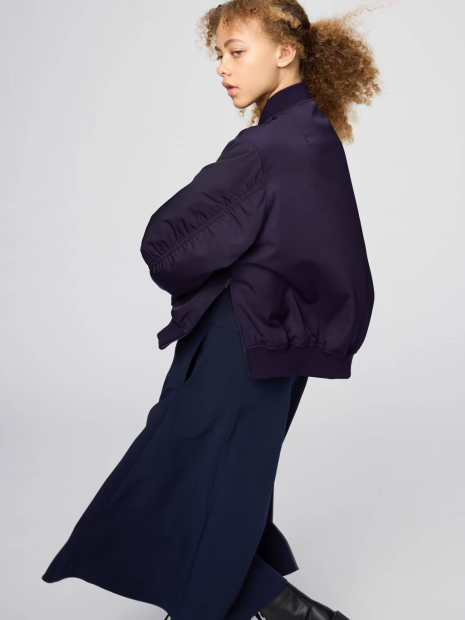 Бомбер UNIQLO на блискавці 1159856956 (Фіолетовий XL)