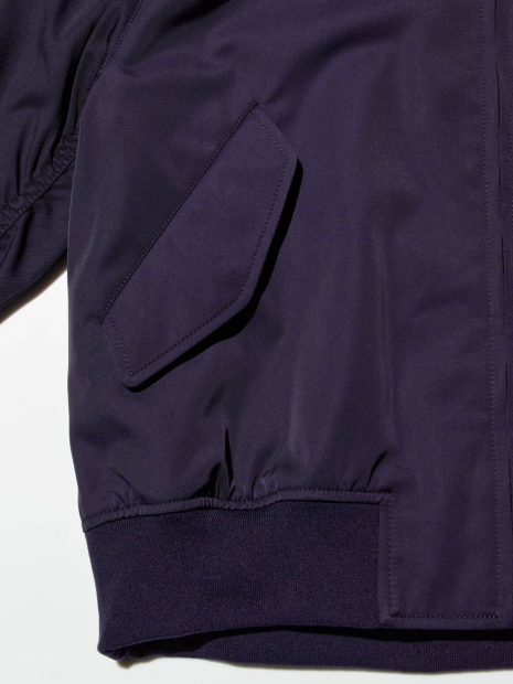 Бомбер UNIQLO на блискавці 1159856956 (Фіолетовий XL)