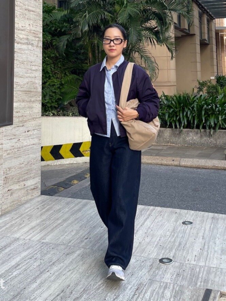 Бомбер UNIQLO на блискавці 1159856956 (Фіолетовий XL)