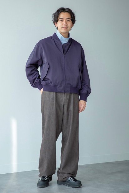 Бомбер UNIQLO на блискавці 1159856956 (Фіолетовий XL)