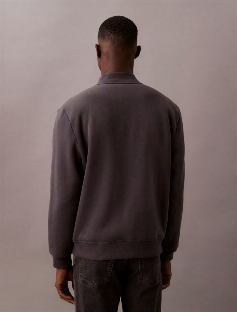 Мужской бомбер Calvin Klein с подкладкой из шерпы 1159858683 (Серый XL)