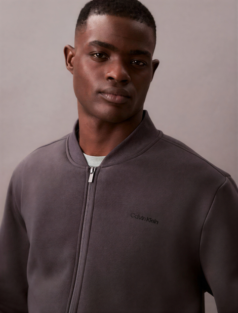 Мужской бомбер Calvin Klein с подкладкой из шерпы 1159858683 (Серый XL)