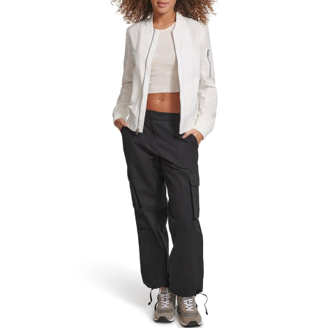 Женский бомбер Levi's на молнии 1159858915 (Белый XL)