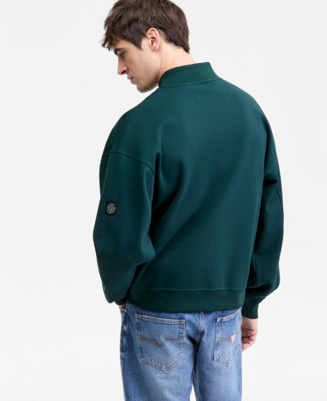 Мужской тканевый бомбер GUESS 1159863551 (Зеленый M)