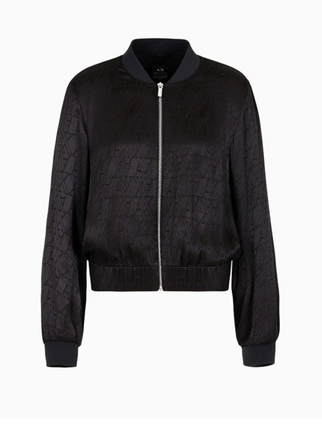 Женский легкий бомбер Armani Exchange с логотипом 1162830182 (Черный XS)