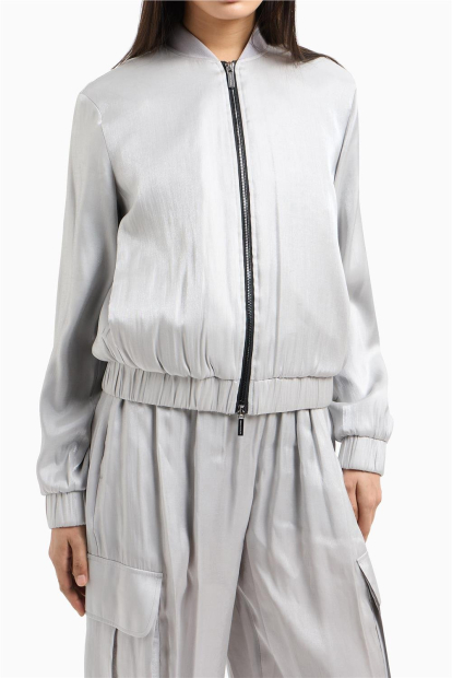 Женский бомбер Armani Exchange с блеском 1162830753 (Серый XL)