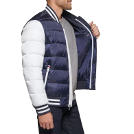 Мужская куртка Tommy Hilfiger бомбер 1159838180 (Синий/Белый XL)