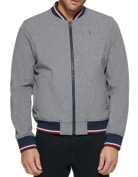Чоловіча водостійка куртка-бомбер Tommy Hilfiger 1159843275 (Сірий XXL)