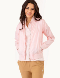 Женская ветровка-бомбер U.S. Polo Assn 1159844763 (Розовый XS)