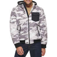 Мужской бомбер Levi's куртка с подкладкой из шерпы 1159812123 (Камуфляж, XXL)