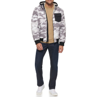 Мужской бомбер Levi's куртка с подкладкой из шерпы 1159812123 (Камуфляж, XXL)