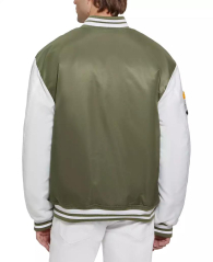 Стильный бомбер GUESS 1159849715 (Белый/Зеленый XL)