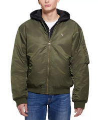 Чоловічий бомбер GUESS із капюшоном 1159851420 (Зелений S)