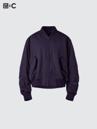 Бомбер UNIQLO на молнии 1159856956 (Фиолетовый XL)