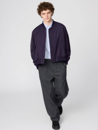 Бомбер UNIQLO на блискавці 1159856956 (Фіолетовий XL)