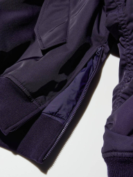 Бомбер UNIQLO на блискавці 1159856956 (Фіолетовий XL)