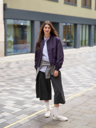 Бомбер UNIQLO на блискавці 1159856956 (Фіолетовий XL)