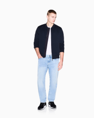 Мужской бомбер Armani Exchange 1159859271 (Синий L)