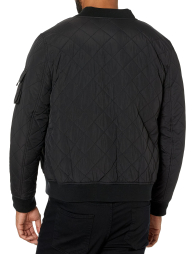 Мужская стёганая куртка-бомбер 1159860479 (Черный XXL)