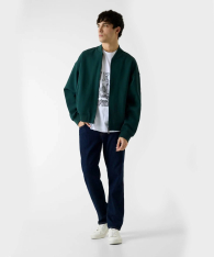 Мужской тканевый бомбер GUESS 1159863551 (Зеленый M)