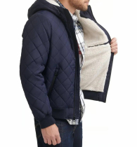 Мужской бомбер Levi's куртка с подкладкой из шерпы 1159864290 (Синий L)