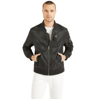 Чоловічий гладкий бомбер GUESS 1159949260 (Чорний XXL)