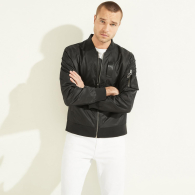 Чоловічий гладкий бомбер GUESS 1159949260 (Чорний XXL)