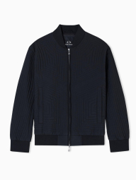 Мужской бомбер Armani Exchange с геометрическим принтом 1162666241 (Черный M)