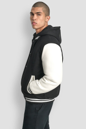 Чоловіча куртка-бомбер DKNY з капюшоном 1162763899 (Чорний XXL)