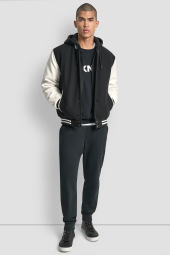 Чоловіча куртка-бомбер DKNY з капюшоном 1162763899 (Чорний XXL)