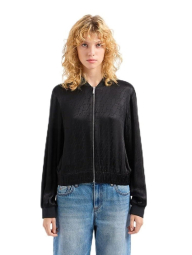Женский легкий бомбер Armani Exchange с логотипом 1162830182 (Черный XS)
