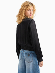 Женский легкий бомбер Armani Exchange с логотипом 1162830182 (Черный XS)