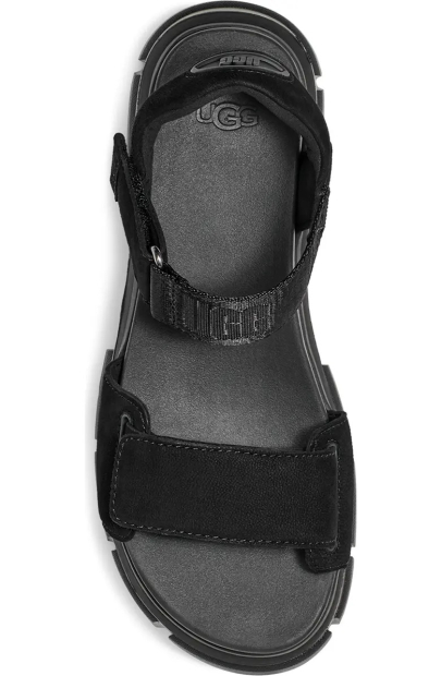 Жіночі замшеві босоніжки Ashton UGG на платформі 40 (9 US) 25,5 см Чорний 1159845204