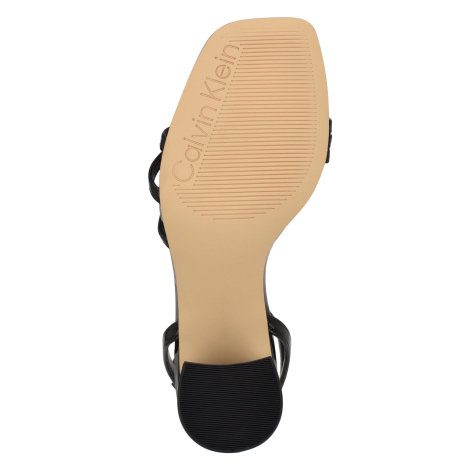 Женские босоножки Quiva Calvin Klein на каблуке 38,5 (8 US) 24,5 см Черный 1159845751