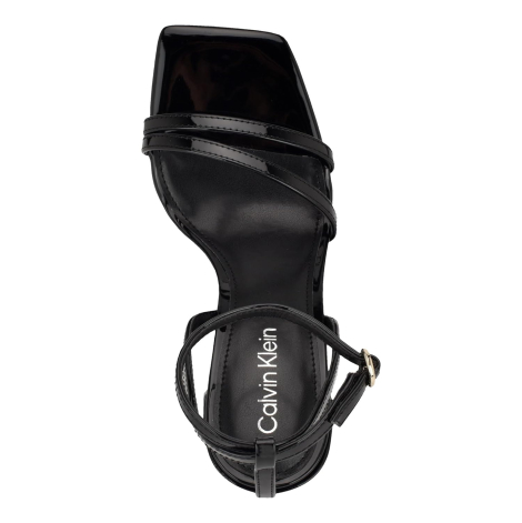 Женские босоножки Sassa Calvin Klein на каблуке 38 (7,5 US) 24 см Черный 1159849837