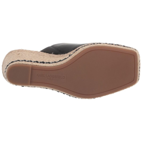 Женские босоножки Karl Lagerfeld Paris на танкетке 37 (6,5 US) 23,5 см Черный 1159852678