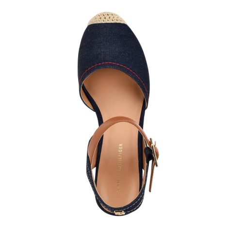 Жіночі босоніжки Tommy Hilfiger на танкетці 36 (6 US) 23 см Синій 1159853332