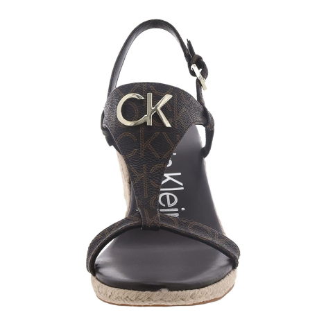 Жіночі босоніжки Calvin Klein Blanta на танкетці 39 (8,5 US) 25,5 см Коричневий 1159855610