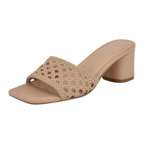 Женские босоножки Brianny Calvin Klein на каблуке 39,5 (9 US) 25,5 см Бежевый 1159861297