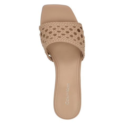 Женские босоножки Brianny Calvin Klein на каблуке 39,5 (9 US) 25,5 см Бежевый 1159861297