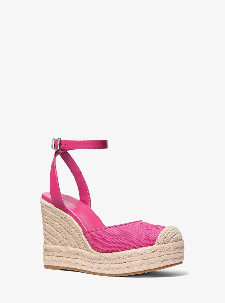 Женские босоножки на танкетке Larissa Michael Kors 37 (7 US) 25 см Розовый 1163106423