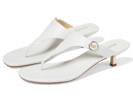 Женские кожаные босоножки Michael Kors на каблуке 41 (10 US) 27 см Белый 1159839150