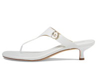 Женские кожаные босоножки Michael Kors на каблуке 41 (10 US) 27 см Белый 1159839150